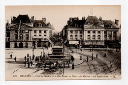 - CPA ORLÉANS (45) - Place Du Martroi Et La Rue Royale (belle Animation) - Editions Lévy 116 - - Orleans