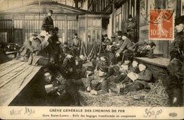 FRANCE - Carte Postale - Grèves Générale Des Chemins De Fer - Gare Saint Lazare - L 30322 - Streiks