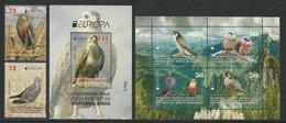 MACEDONIA /NORTH-MACEDONIA /MAKEDONIEN -EUROPA 2019 -NATIONAL BIRDS.-"AVES -BIRDS -VÖGEL-OISEAUX"-SERIE+ BF+ PANE CARNET - 2019