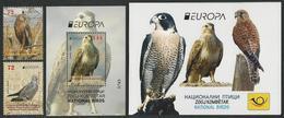 MACEDONIA /NORTH-MACEDONIA /MAKEDONIEN -EUROPA 2019 -NATIONAL BIRDS.-"AVES -BIRDS -VÖGEL-OISEAUX"-SERIE + BF + CARNET - 2019