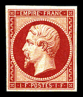 * N°18d, 1F Carmin, Impression De 1862, SUP (signé/certificat)  Qualité: *  Cote: 2400 Euros - 1853-1860 Napoléon III.