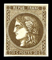 * N°47d, 30c Brun-foncé. TTB (signé/certificat)  Qualité: *  Cote: 700 Euros - 1870 Ausgabe Bordeaux