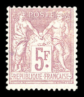 * N°95a, 5f Lilas-rose Sur Lilas Pâle, Quasi **, Frais. TTB (certificat)  Qualité: *  Cote: 950 Euros - 1876-1878 Sage (Type I)