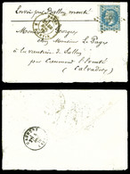O LE JULES FAVRE N°2, 20c Lauré Obl étoile 8 Paris R. D'Antin Sur Journal LE BALLON POSTE N°8 Sous Enveloppe Pour Caumon - Guerre De 1870