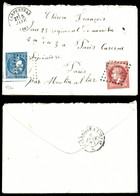 O 20c Bordeaux T II Et 80c Lauré Obl GC 740 Et Càd De CARPENTRAS (86) Du 5 Janvier 1871 Sur Lettre Manuscrite Du 7 Janvi - Guerre De 1870