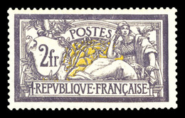 * N°122, Merson, 2F Violet Et Jaune, Forte Charnière, Très Bon Centrage, SUP (certificat)  Qualité: *  Cote: 1900 Euros - 1900-02 Mouchon