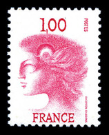 ** N°1895A, Non émis,1F Rouge, Marianne D'EXCOFFON. R.R.R. SUPERBE (certificat)  Qualité: ** - 1900-02 Mouchon