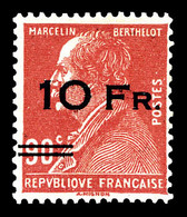 ** N°3, Berthelot 10F Sur 90c Rouge Surchargé à Bord Du Paquebot 'Ile De France' Frais, SUP (signé/certificats)  Qualité - 1927-1959 Neufs