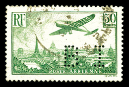 O N°14, 50F Vert-jaune, Perforé 'B.I', TB   Qualité: O  Cote: 420 Euros - 1927-1959 Neufs