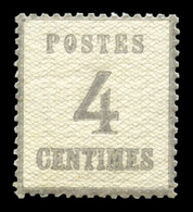 ** N°3b, 4c Gris-lilas, Burelage Renversé, Fraîcheur Postale, Très Bon Centrage. TTB (certificat)  Qualité: ** - Autres & Non Classés