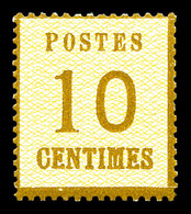 ** N°5, 10c Bistre-brun, Fraîcheur Postale (certificat)  Qualité: ** - Autres & Non Classés