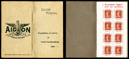 ** N°138-CP1, AIGLON-8 Timbres Sur Porte Timbre-carnet De 16 Pages. SUP. R.R. (certificat)  Qualité: ** - Autres & Non Classés