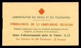 ** N°147-C1, Croix Rouge, Semeuse, Couverture Postale, Très Frais. SUP (certificat)  Qualité: ** - Autres & Non Classés