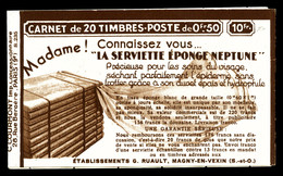 ** N°272-C3, Série 235, RUAULT SERVIETTE EPONGE Et EU. TTB (certificat)  Qualité: ** - Other & Unclassified