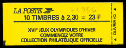 ** N°2614-C5A, 10 Timbres-JEUX OLYMPIQUES D'HIVER-conf.6, RARE Et TB (certificat)  Qualité: **  Cote: 600 Euros - Other & Unclassified