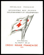 ** Carnet Croix Rouge De 1955, TB (certificat)  Qualité: **  Cote: 450 Euros - Croix Rouge