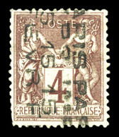 (*) N°2, 4c Lilas-brun Surcharge Verticale 4 Lignes Du 5 Fevrier. B/TB. R.R. (signé Calves/certificat)  Qualité: (*) - 1893-1947