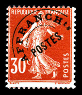 ** N°58, Semeuse, 30c Rouge, Frais, TB   Qualité: **  Cote: 320 Euros - 1893-1947