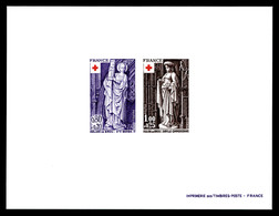 (*) N°1910/11, Paire Croix Rouge De 1976: épreuve Collective. TTB  Qualité: (*)  Cote: 200 Euros - Epreuves De Luxe