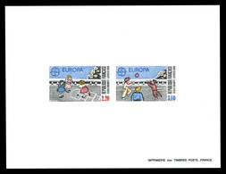 (*) N°2584/85, Paire Europa De 1989: épreuve Collective. TTB  Qualité: (*)  Cote: 400 Euros - Epreuves De Luxe