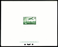 (*) N°14, 50f Vert-jaune, épreuve De Luxe Papier Jaunâtre Avec Mention 'Atelier De Fabrication Des Timbres Poste' En Par - Epreuves De Luxe