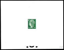 * Non émis (1945) Marrianne De Piel, épreuve à 50c En Vert Sur Papier Gommé. TB. R. (certificat)  Qualité: * - Epreuves D'artistes