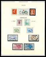 & 1900-1992, Collection Oblitéré En Album Dont Bonnes Valeurs Comme Orphelins 5F +5F, Caisse D'amo., Etc.,qq Neuf, Aussi - Collections