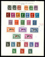 * 1931/1946, POSTE-TAXE-PA, Collection Complète Dont N° 1 à 23 Et Taxe N°9 à 15, Presentée Sur Feuilles D'album. TTB   Q - Colecciones