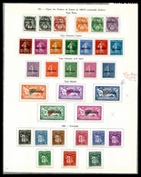 * 1931/1946, POSTE-TAXE-PA, Collection Complète Dont N° 1 à 23 Et Taxe N°9 à 15, Presentée Sur Feuilles D'album. TTB   Q - Sammlungen