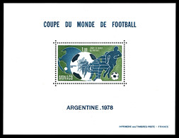 ** N°10, Coupe Du Monde De Football 1978. TB  Qualité: **  Cote: 575 Euros - Blocchi