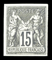 ** N°33, 15c Gris, Fraîcheur Postale. TB (certificat)  Qualité: ** - Eagle And Crown