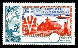 ** 10e Anniversaire De La Libération Non émis: Sans Faciale Ni Nom Du Territoire. SUP. R. ( Maury) (certificat)  Qualité - 1939 150e Anniversaire De La Révolution Française