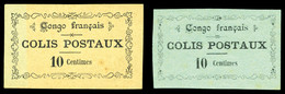 (*) N°1, 10c Noir Sur Bleu: 2 Exemplaires (pd): Type I Et IV  Qualité: (*)  Cote: 720 Euros - Neufs