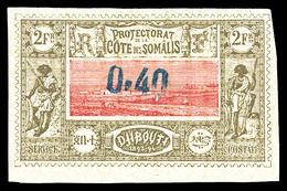 * N°25, 0,40 Sur 2F, Frais. TTB (signé Brun/certificat)  Qualité: *  Cote: 800 Euros - Unused Stamps