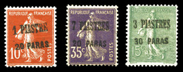 * N°38/40, Série De 1923, Les 3 Valeurs TB  Qualité: *  Cote: 150 Euros - Neufs
