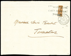 O N°91, Moitié De 30c Sur Lettre De Vohemar Du 2 Fev 1904 Pour Tamatave. SUP. R. (certificats)  Qualité: O  Cote: 1200 E - Oblitérés