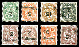 * Variétés: N°36a, 38a, 43a, 61c, 62a, 62c, 64b Et 65a, Les 8 Valeurs TB  Qualité: *  Cote: 1415 Euros - Unused Stamps