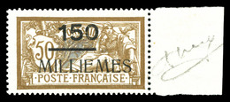 ** N°68, 150m Sur 50c Brun Et Gris, Bdf. SUP (certificat)  Qualité: **  Cote: 546 Euros - Unused Stamps