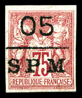 * N°10, 05 Sur 75c De 1877. SUP (signé Calves/certificat)  Qualité: *  Cote: 400 Euros - Used Stamps
