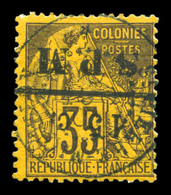 O N°15a, 15c Sur 35c De 1881, Surcharge Renversée. SUPERBE. R.R. (signé Brun/certificat)  Qualité: O  Cote: 2500 Euros - Used Stamps