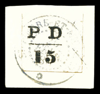 O N°17, 15c Noir Sur Son Support. SUP. R.R (signé/certificat)  Qualité: O  Cote: 1500 Euros - Used Stamps
