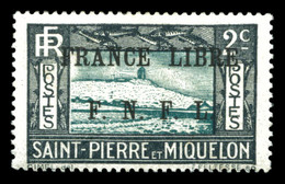 * N°234, 2c Noir Et Vert-bleu Surchargé. TTB (certificat)  Qualité: *  Cote: 350 Euros - Used Stamps