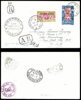 O N°250 Et 289 Sur Lettre Recommandée De Saint Pierre Et Miquelon Le 2 Novembre 1943 à Destination De New York, Arrivée  - Usados