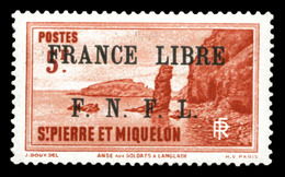 * N°272, 5f Rouge Surchargé. SUPERBE. R.R (signé Brun/certificat)  Qualité: *  Cote: 3000 Euros - Used Stamps