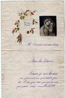 VP14.970 - LE LANDREAU 1900 - Lettre Papier Gaufré & Image Religieuse - Mr Pierre JOUBERT - Devotieprenten