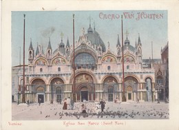 CHROMO 11x14.5 (cacao Van Houten)  (venise) Eglise San Marco (st Marc) - Van Houten