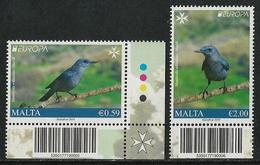 MALTA  -EUROPA 2019- NATIONAL BIRDS.-"AVES- BIRDS -VÖGEL- OISEAUX"- SERIE De 2 V. -  CB - 2019