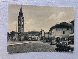 PIZZIGHETTONE  PIAZZA MARIN CON CHIESA PARROCCHIALE S. BASSANO - Cremona