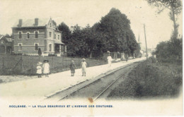 Roclenge La Villa Beaurieux Et L'avenue Des Coutures 1906 Animation  Voie De Tram - Bassenge