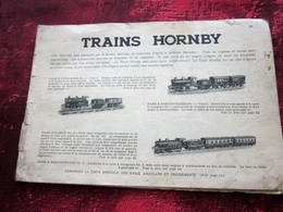 ANCIEN CATALOGUE  INSTRUCTION POUR EMPLOI DES BOITES JEU DE CONSTRUCTION MECCANO TRAINS HORNBY INCOMPLET - Meccano